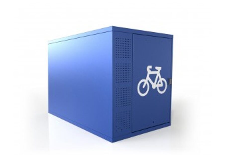 Horizontal Double 2 Bike Locker Galvanized Bsl18d New