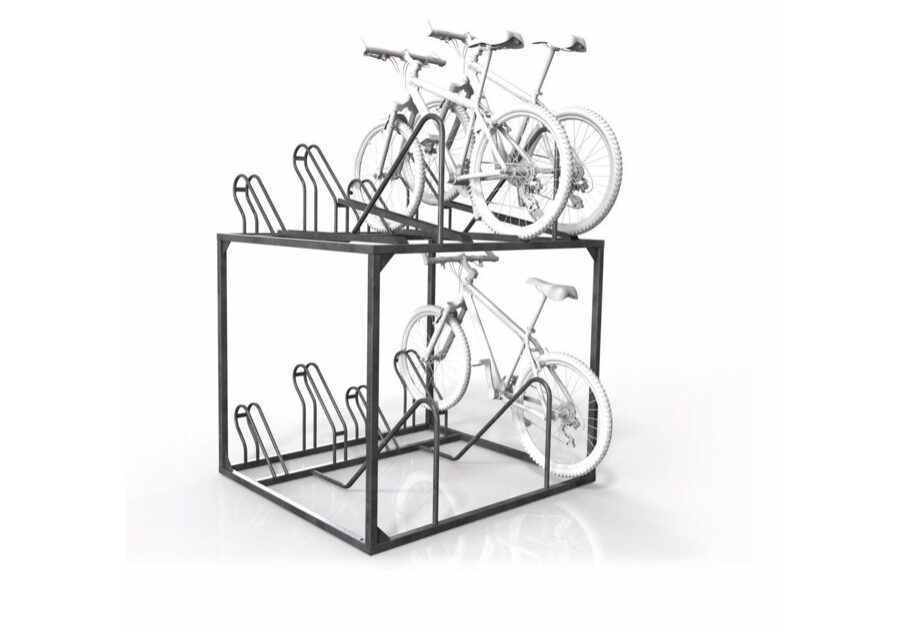 Dual Height Manual 8 Bike Rack Cbr8m New